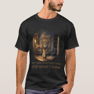 T-shirt Je me fiche de ce qu'ils pensent motivationnel