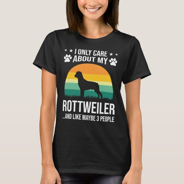 T-shirt Je me fiche uniquement de mon Amoureux des chiens  (Devant)