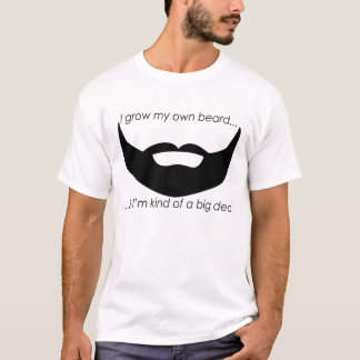 T-shirt Je me laisse pousser ma propre barbe