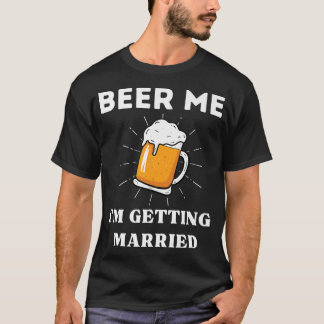 T-shirt Je Me Marie Bachelor Engagé Bière Funny Gro