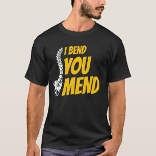 T-shirt Je me penche vous réparez Chiropraticien colonne v
