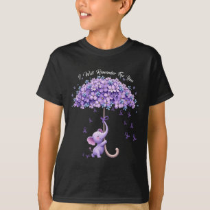 T-shirt Je Me Rappelle Pour Vous Purple Elephant Heimers A