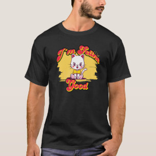 T-shirt Je me sens félin  Pun de chat mignon  1