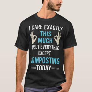 T-shirt Je me soucie du compostage Compost Composteur