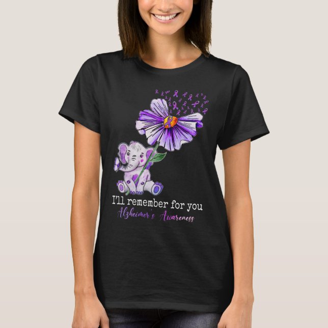 T-shirt Je me souviendrai de vous La sensibilisation à la  (Devant)