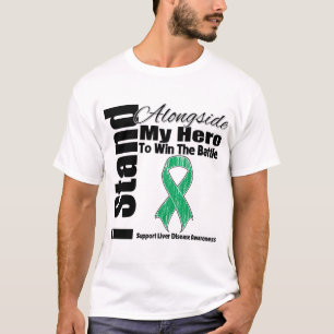 T-shirt Je me tiens à côté de mon affection hépatique
