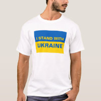 Je me tiens avec le drapeau ukrainien de l'Ukraine