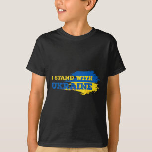 T-shirt Je me tiens avec le patriote ukrainien - Soutenir