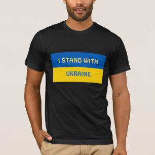 T-shirt Je me tiens avec l'Ukraine   Support