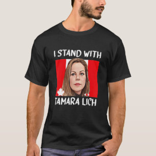 T-shirt Je me tiens avec Tamara Lich Canada Freedom Convoy