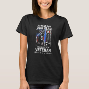 T-shirt Je me tiens pour notre drapeau, je m'agenouille po