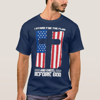 T-shirt Je Me Trouve À L'Aiguille Du Drapeau Avant Que Die