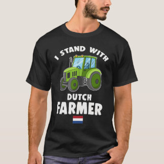 T-shirt Je Me Trouve Avec Le Drapeau Paysan Néerlandais