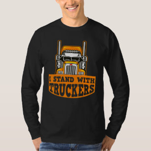 T-shirt Je Me Trouve Avec Truckers Convoi Pour La Liberté