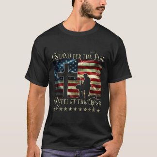 T-shirt Je Me Trouve Pour Le Drapeau Que Je M'Agenouille À