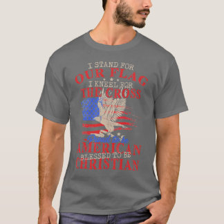 T-shirt Je Me Trouve Pour Notre Drapeau Kneel Pour L'Aigle