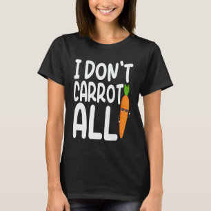 T-shirt Je m'en fiche complètement  Carotte  Costume Végét