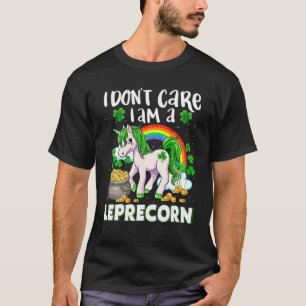 T-shirt Je m'en fiche, je suis une licorne leprecorn Patri