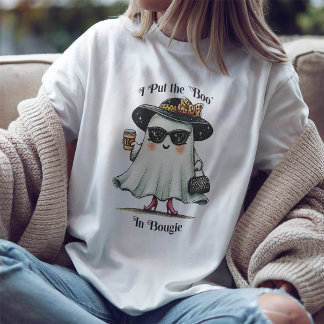 T-shirt Je mets le Boo dans le Tee fantôme Bougie
