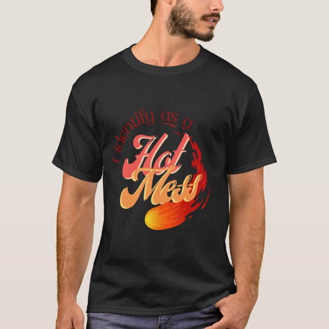 T-shirt Je m'identifie comme un jeu d'Humours hot - Fun Pr (Devant)