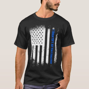 T-shirt Je m'identifie comme vacciné avec le drapeau améri