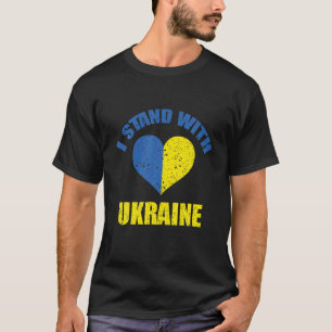 T-shirt Je M'Insiste Sur Le Drapeau De Puissance Ukrainien