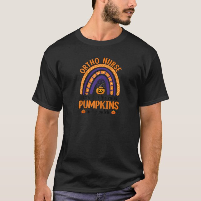 T-shirt Je M'Occupe Des Citrouilles Les Plus Cuttes Ortho  (Devant)