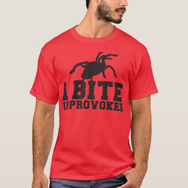 T-shirt Je mords si conception PROVOQUÉE d'attaque de (Devant)