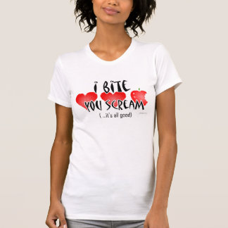 T-shirt Je mords, vous crie le débardeur de batteur