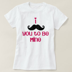 T-shirt je 'moustache' tu es mienne