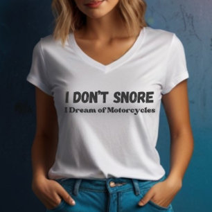 T-shirt "Je n’aime pas que je rêve de moto" Drôle