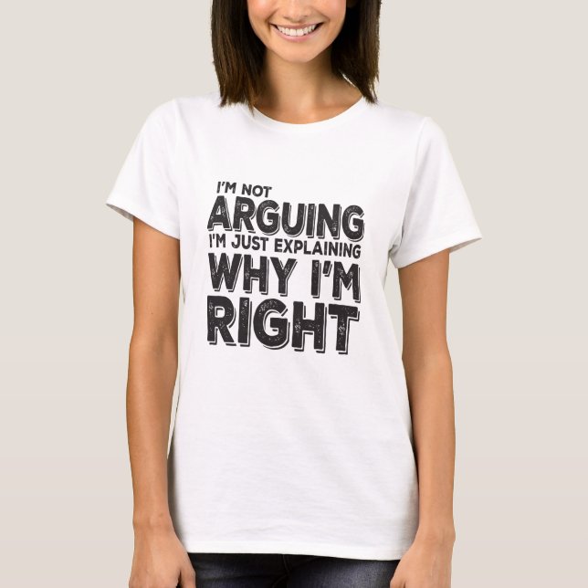 T-shirt Je n'affirme pas que je ne fais qu'expliquer pourq (Devant)