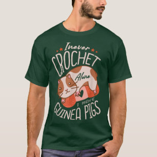 T-shirt Je n'ai jamais crochet seul j'ai des cochons de Gu
