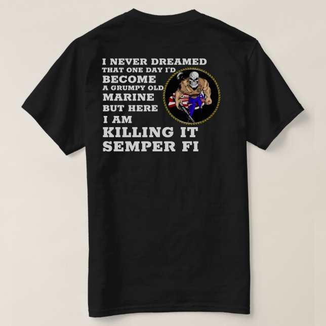 T-SHIRT JE N'AI JAMAIS RÊVÉ (Design dos)