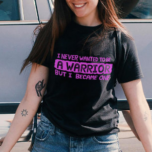 T-shirt Je n'ai jamais voulu être un guerrier mais je suis
