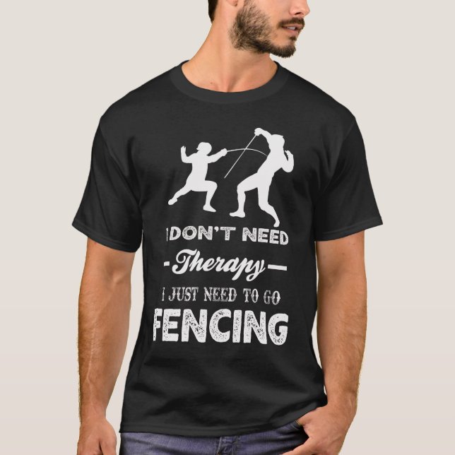 T-shirt Je n'ai pas besoin de thérapie j'ai juste besoin d (Devant)