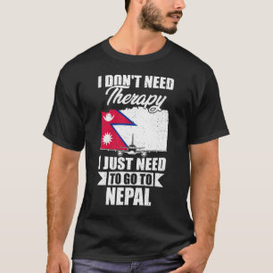 T-shirt Je n'ai pas besoin de thérapie, je dois juste alle