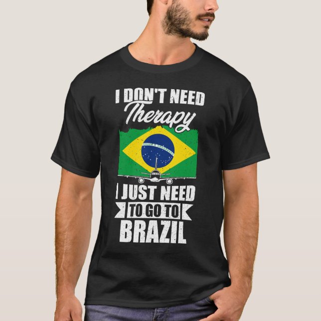 T-shirt Je n'ai pas besoin de thérapie, je dois juste alle (Devant)
