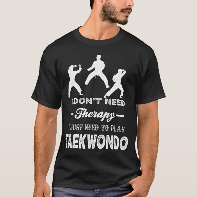 T-shirt Je n'ai pas besoin de thérapie, je dois juste joue (Devant)