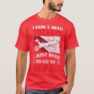 T-shirt Je N'Ai Pas Besoin De Thérapie Je N'Ai Qu'À Aller 