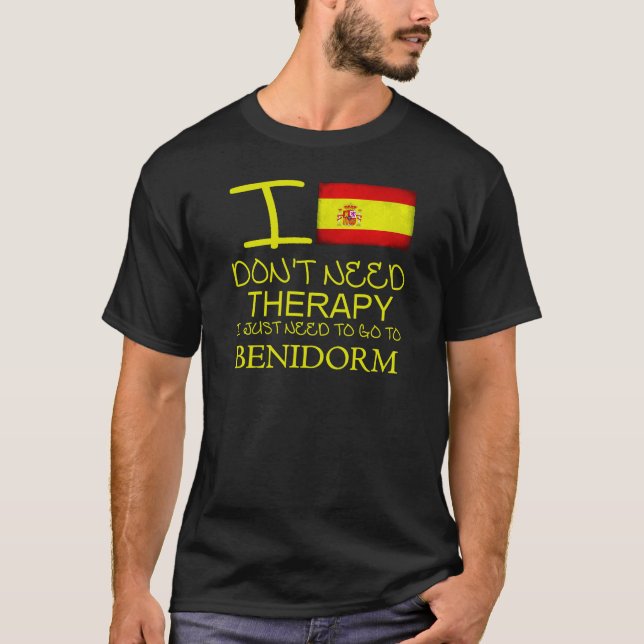 T-shirt Je n'ai pas besoin de thérapie que je dois juste (Devant)