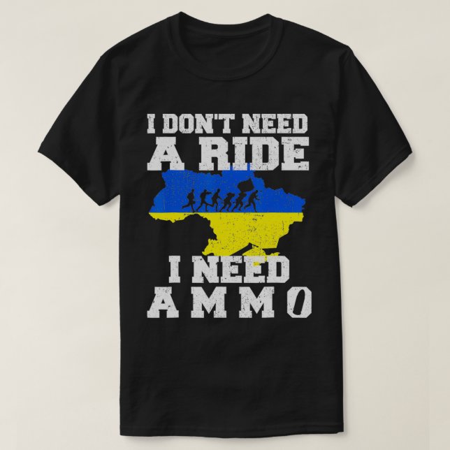 T-shirt Je n'ai pas besoin d'une voiture, j'ai besoin de m (Design devant)
