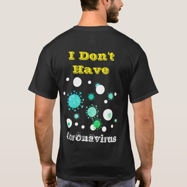 T-shirt Je n'ai pas de coronavirus (Dos)