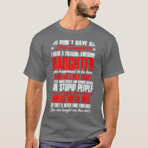 T-shirt Je N'Ai Pas De Fille Stepdad Stepchild Faune