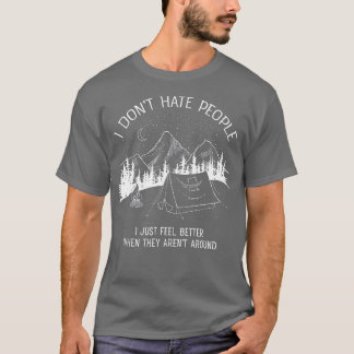 T-shirt Je n'ai pas de haine Personnes que j'aime Le desig