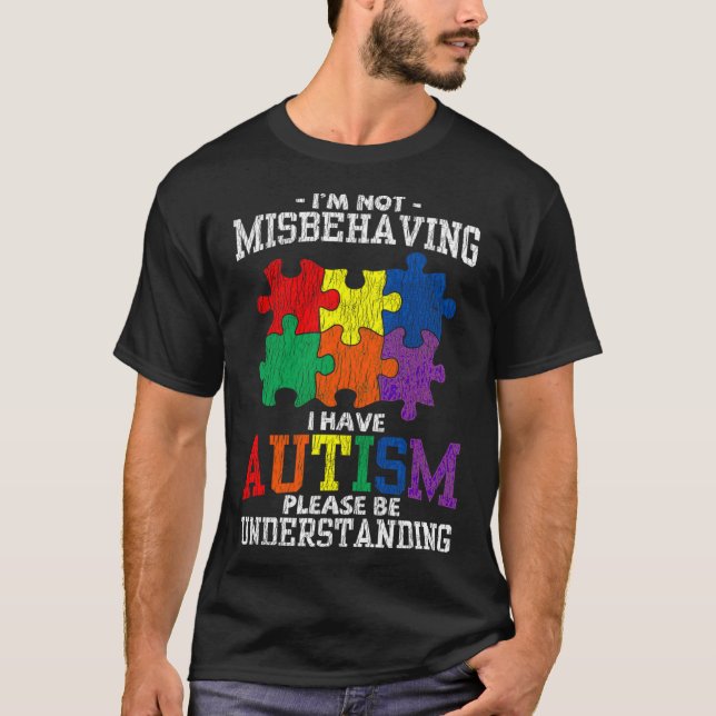 T-shirt Je N'Ai Pas De Mauvais Comportement De La Sensibil (Devant)