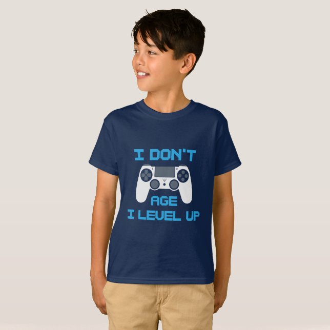 T-shirt Je n'ai pas l'âge de I Level Up Gaming (Devant entier)