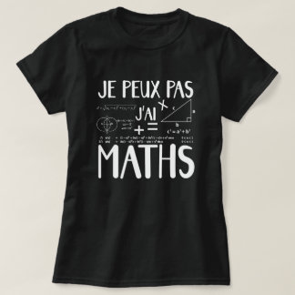 T-shirt Je n'ai pas les maths