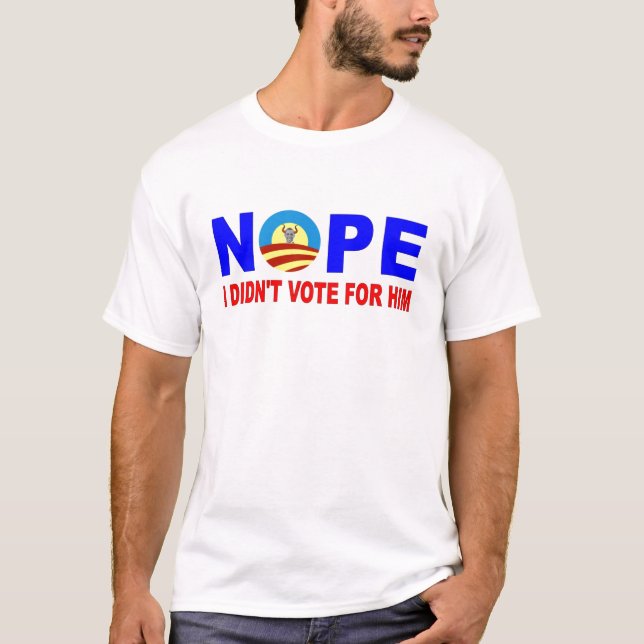 T-SHIRT JE N'AI PAS VOTÉ POUR LUI (Devant)