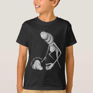 T-shirt Je n'aime pas cette blague de rocher de Marcus le